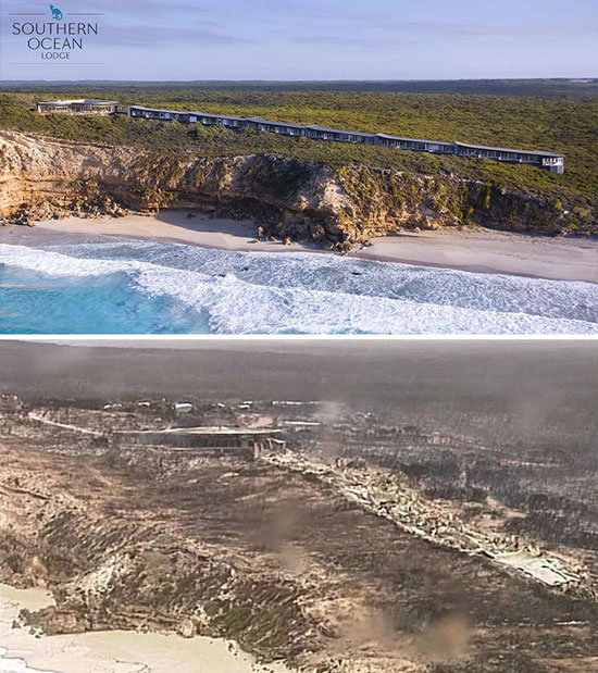 تصاویر قبل و بعد از آتش‌سوزی در استرالیا