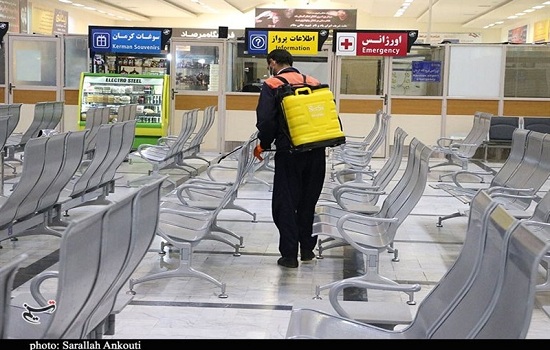 ضدعفونی هواپیما و ترمینال فرودگاه کرمان