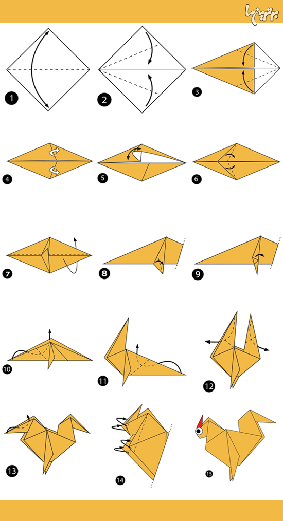 آموزش تصویری انواع اوریگامی ها