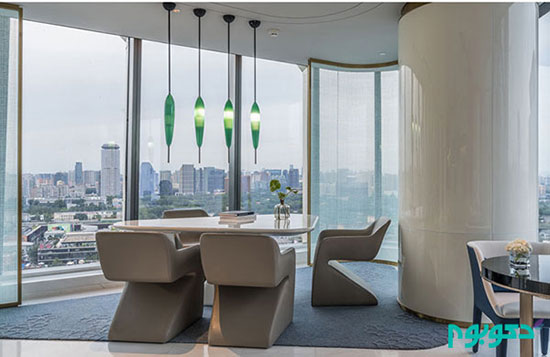 تصاویری از طراحی داخلی هتلی لوکس در چین
