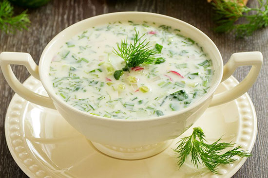 سوپ سرد، پیش غذای روز‌های گرم
