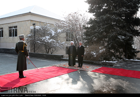 استقبال رسمی از روحانی در ارمنستان