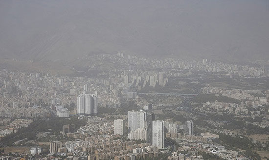 تهران، غرق در گردوغبار شدید