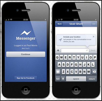 نرم افزار Messenger فیس بوک رکورد شکست