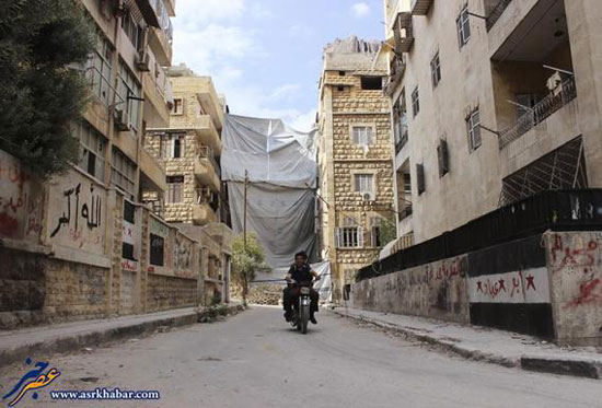 عکس: روش فرار سوری ها از تک تیرانداز