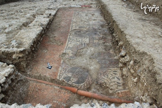 کشف موزاییک کمیاب روم باستان در انگلستان