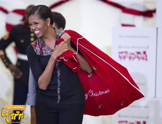 همسر اوباما در حال خرید شب عید! + عکس