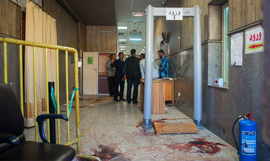 عکسی از محل اولیه حادثه تروریستی در مجلس
