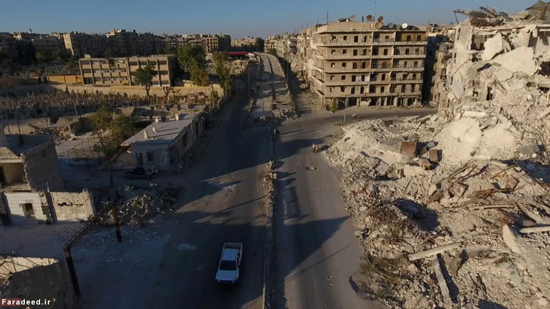 ویرانی‌های حلب به روایت پهباد رویترز