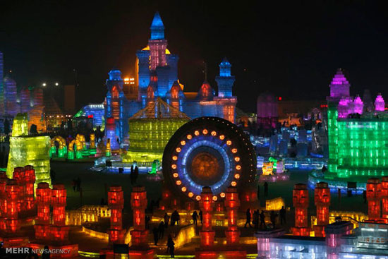 عکس: جشنواره مجسمه‌های یخی در چین