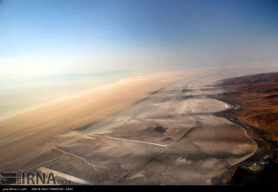 تصاویر هوایی از دریاچه ارومیه