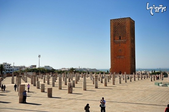 برج تاریخی حسن در پایتخت مراکش