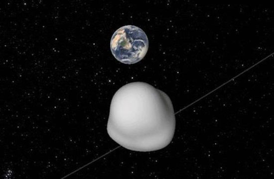 یک سیارک سرگردان فردا از کنار زمین می‌گذرد