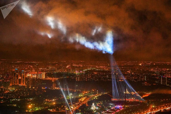 آتش‌بازی در آسمان مسکو