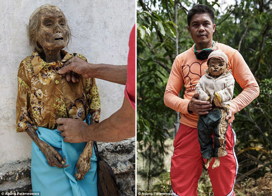 مراسم نوسازی مردگان در اندونزی! +عکس