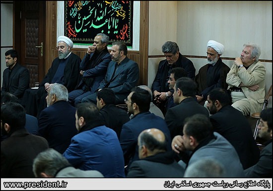 عکس: اشک روحانی در سوگ سالار شهیدان