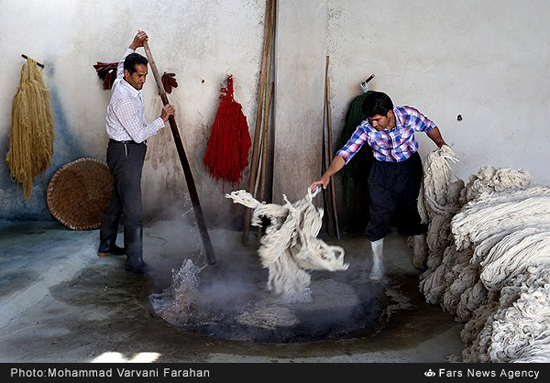 قالی هایی به رنگ طبیعت