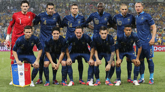 عکس؛ دیدار تیمهای اوکراین - فرانسه
