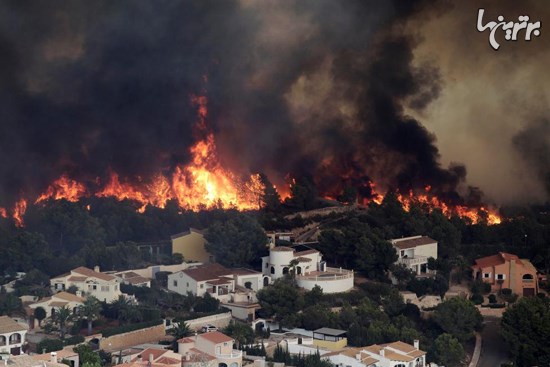 آتش سوزی در اسپانیا
