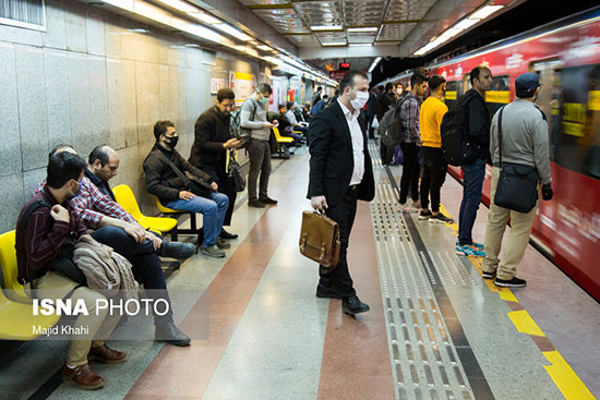 مترو تهران در روز‌های کرونایی پس از نوروز