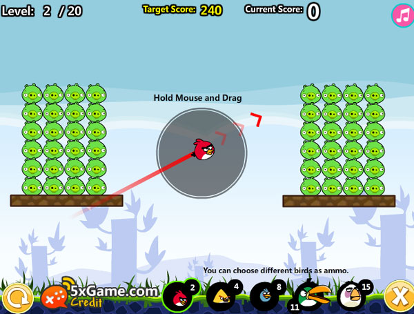 بازی Angry Birds Cannon