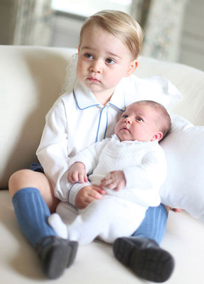عکس: شاهدخت شارلوت و شاهزاده جرج