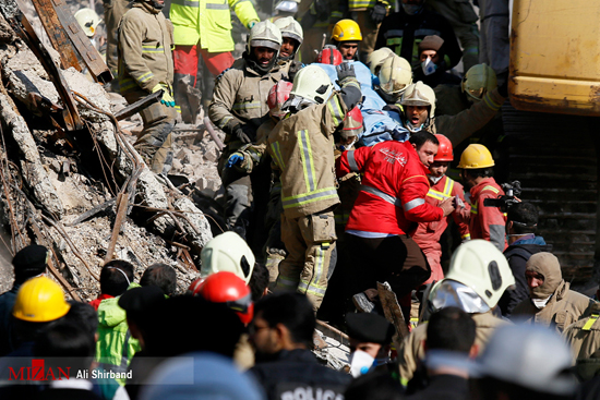 پیدا شدن پیکرهای شش آتش نشان در حادثه پلاسکو