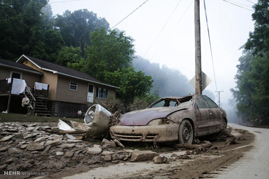 عکس: طوفان مرگبار در ویرجینیای غربی‎