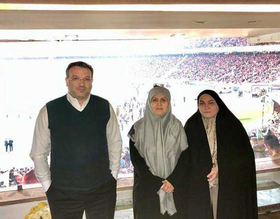 حضور نمایندگان زن مجلس در ورزشگاه آزادی