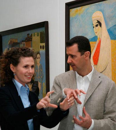 ماجرای ديدار همسر اسد با بردپيت و آنجلينا