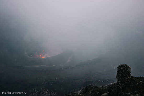فوران آتشفشان نیراگونو در کنگو +عکس