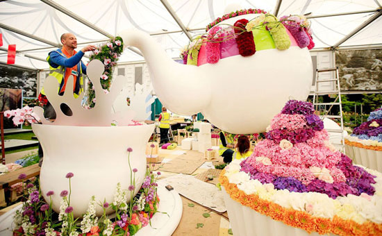 تصاویری زیبا از نمایشگاه گل در انگلیس