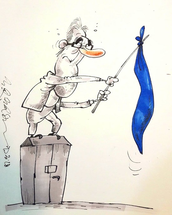 کاریکاتور: برانکو پرچم استقلال را بالابرد!