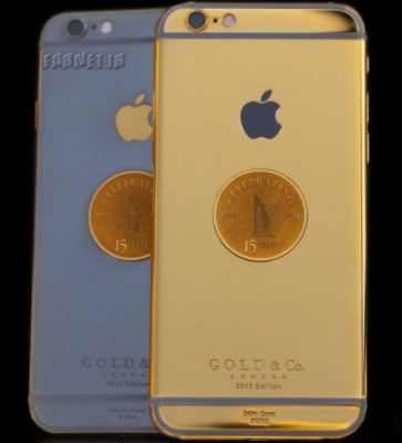 آیفون 6 با پوششی از طلای 24 عیار +عکس