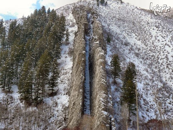 سرسره شیطان در یوتای آمریکا +عکس