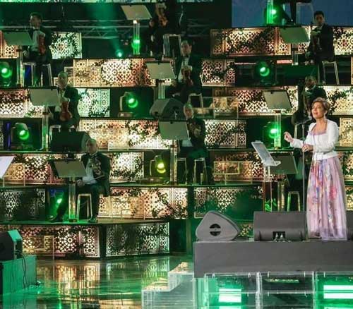 تصاویری از کنسرت خواننده زن سوری در عربستان