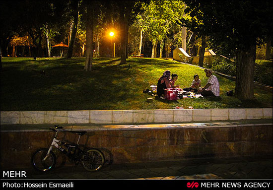 شب نشینی در پارکهای تهران