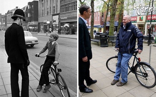 اقدام جالب عکاس خیابانی با سوژه های 30 سال پیشش