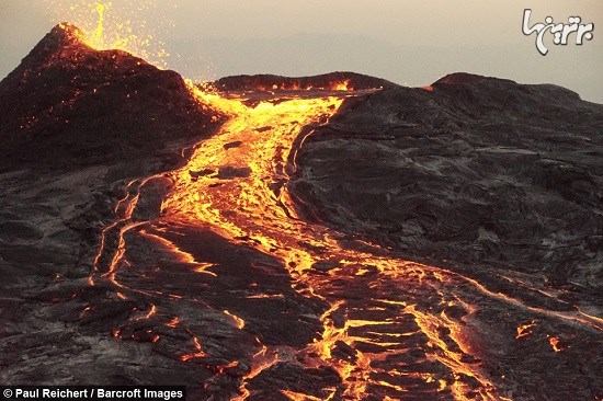 فوران آتشفشان در دروازه جهنم اتیوپی