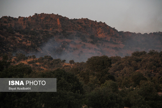 آتش سوزی مراتع در کوهدشت