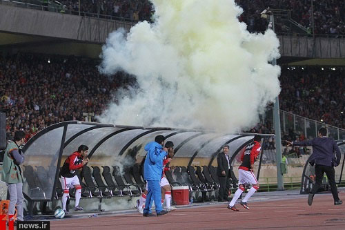 عکس: حمله پرسپولیسی ها به تراکتور