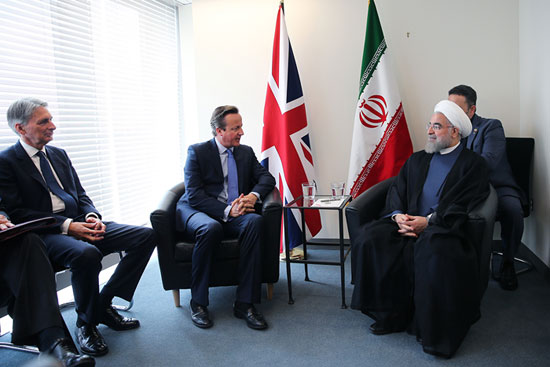 عکس: دیدار نخست وزیر انگلیس با روحانی