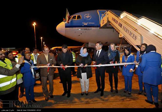 ورود اولین پرواز شرکت هلندی KLM به تهران