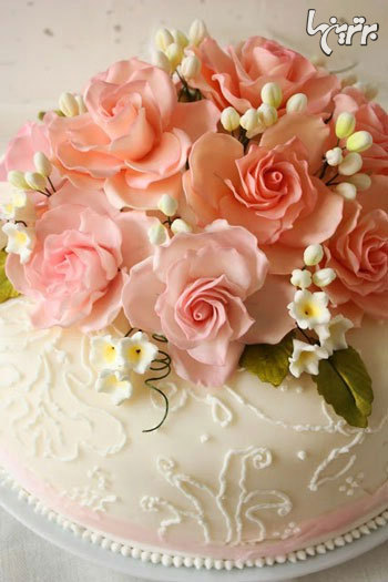کیک های گلدار مخصوص عروسی