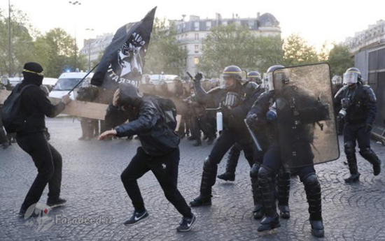 اعتراضات مردمی به نتایج انتخابات فرانسه