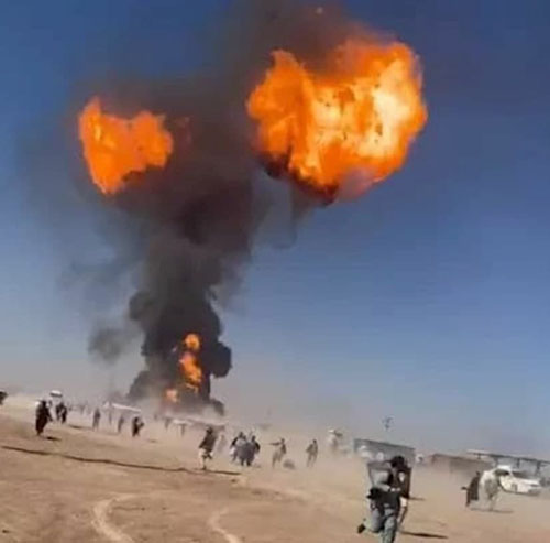 آتش‌سوزی گسترده در مرز افغانستان با ایران